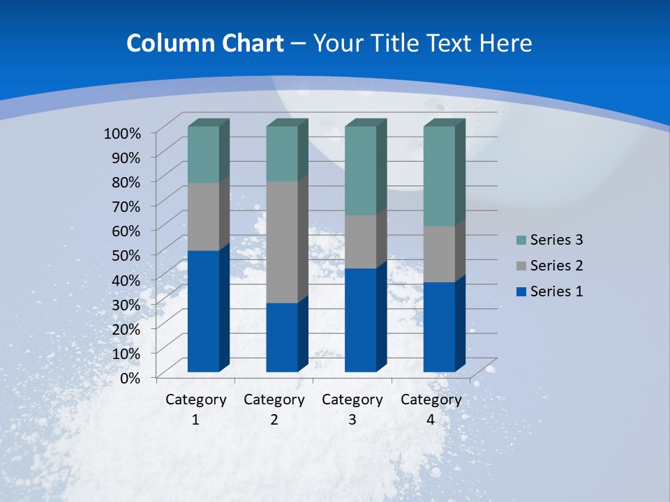 Spilled Baby Powder PowerPoint Template