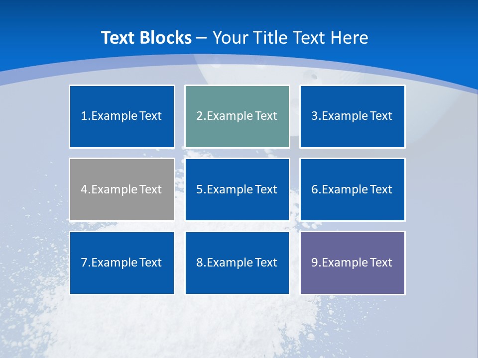 Spilled Baby Powder PowerPoint Template