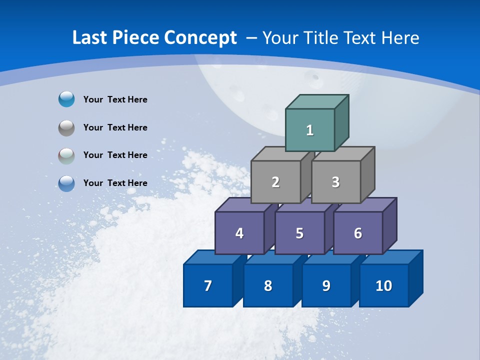 Spilled Baby Powder PowerPoint Template