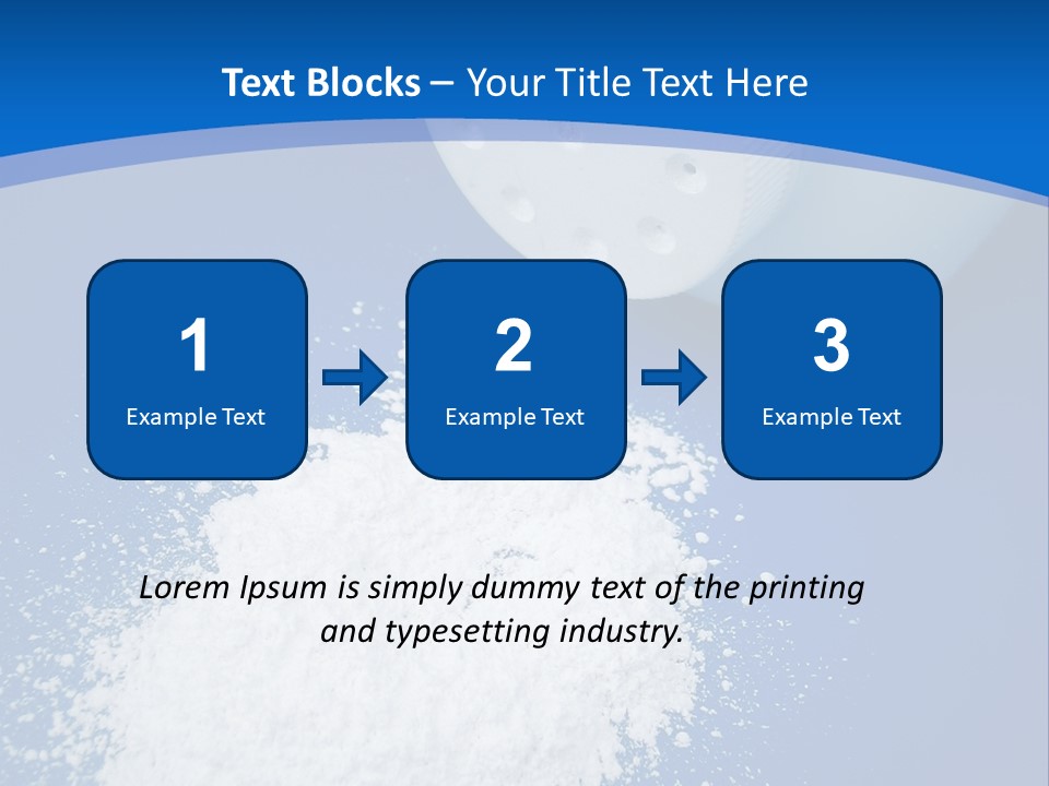 Spilled Baby Powder PowerPoint Template