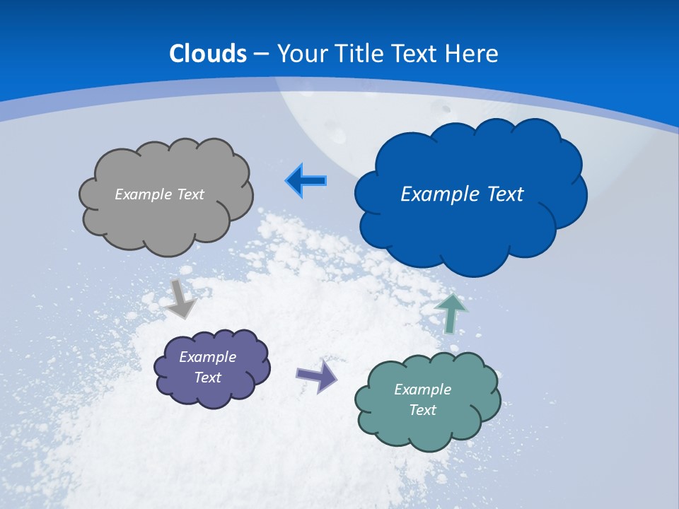 Spilled Baby Powder PowerPoint Template