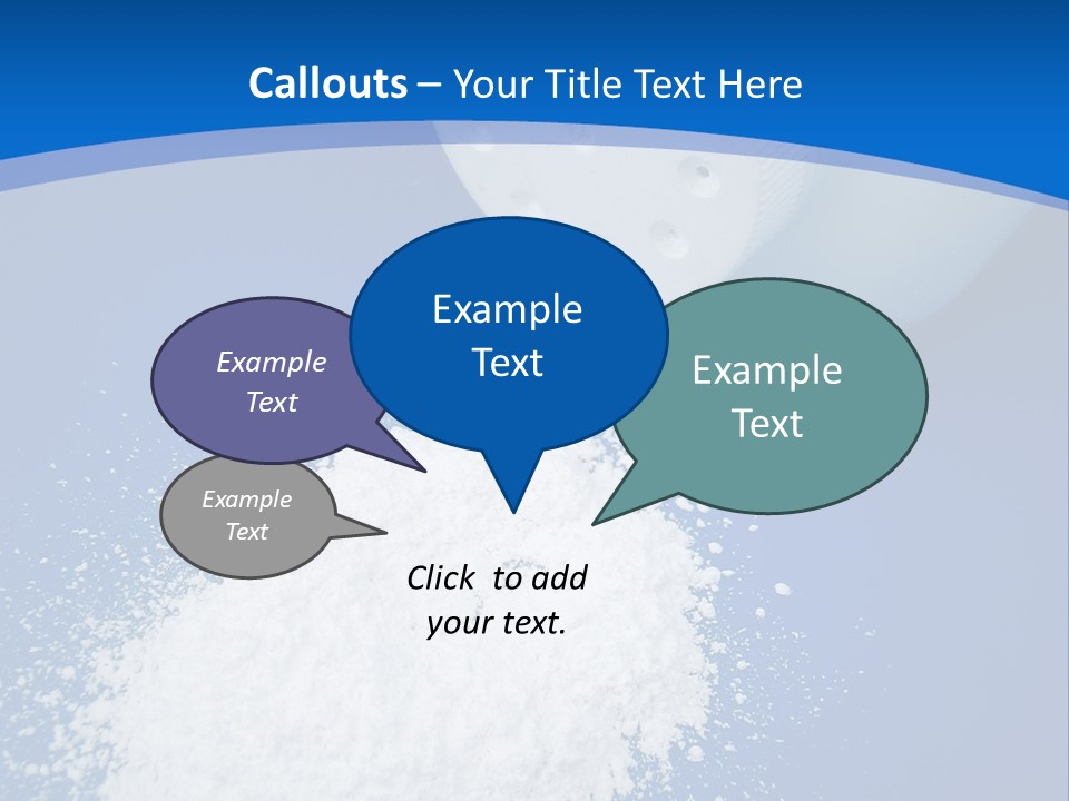 Spilled Baby Powder PowerPoint Template