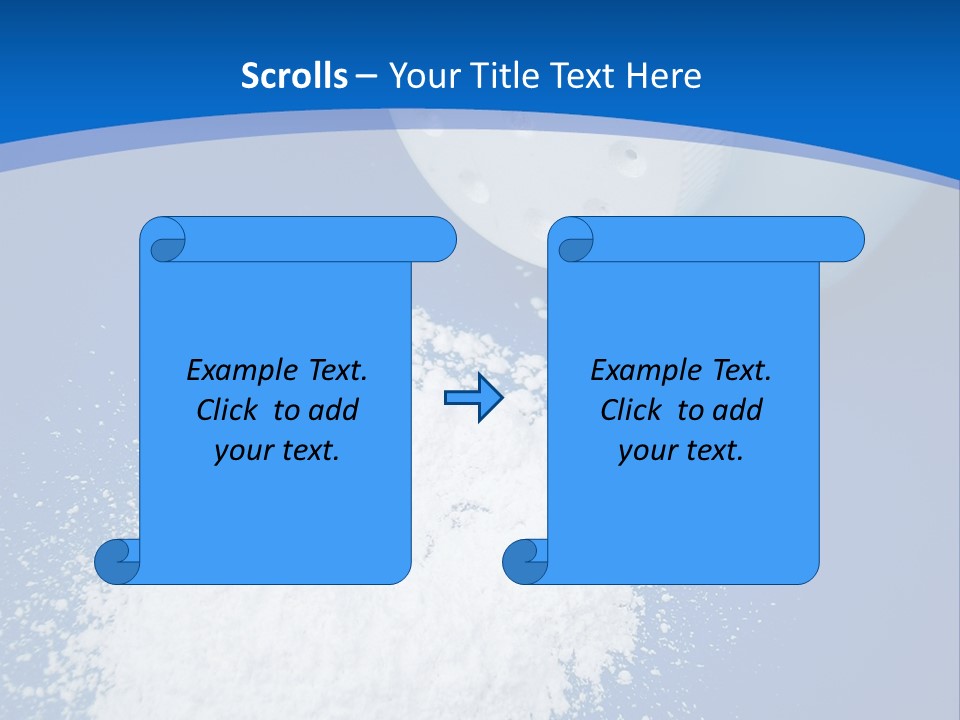 Spilled Baby Powder PowerPoint Template