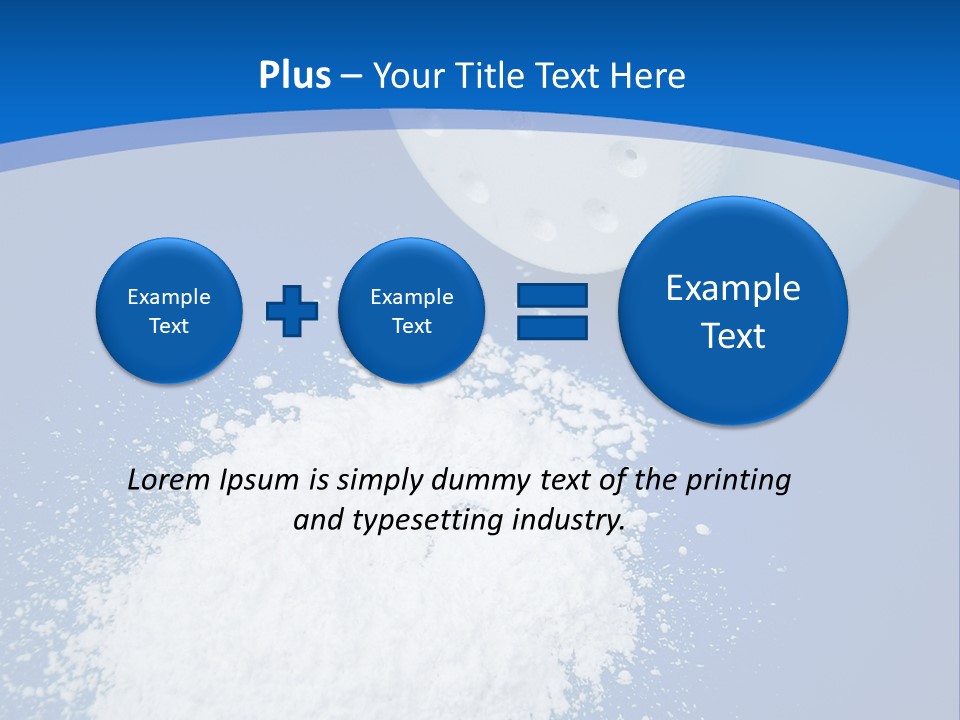 Spilled Baby Powder PowerPoint Template