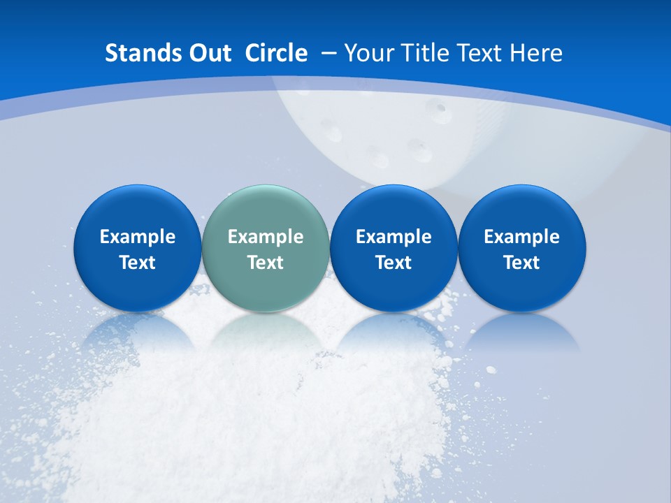 Spilled Baby Powder PowerPoint Template