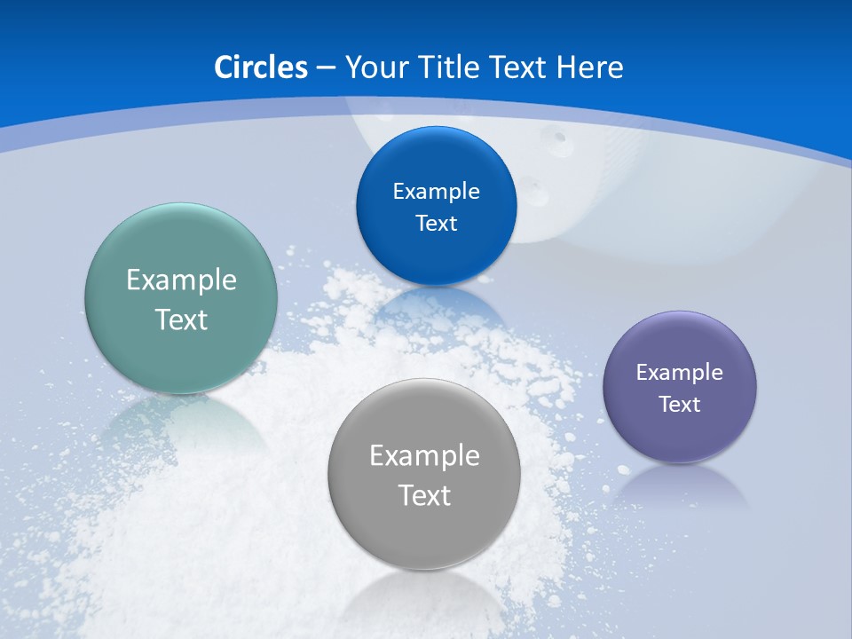 Spilled Baby Powder PowerPoint Template