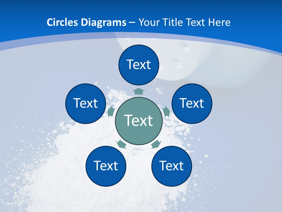 Spilled Baby Powder PowerPoint Template