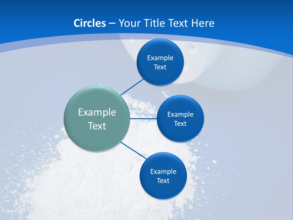 Spilled Baby Powder PowerPoint Template