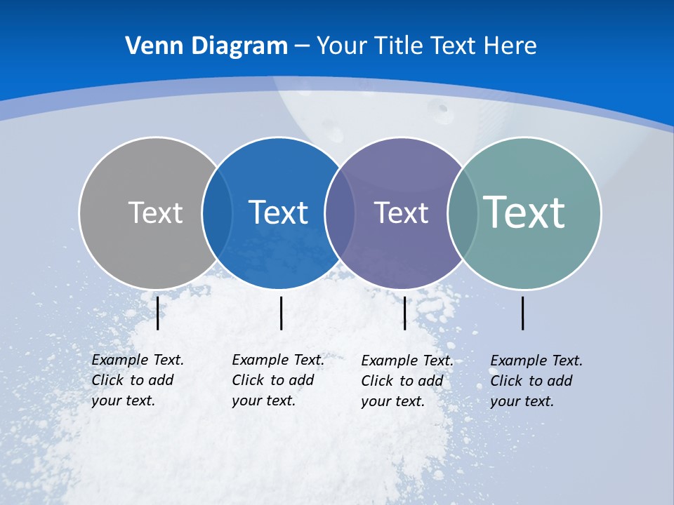 Spilled Baby Powder PowerPoint Template