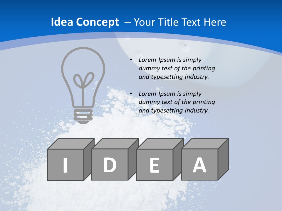 Spilled Baby Powder PowerPoint Template