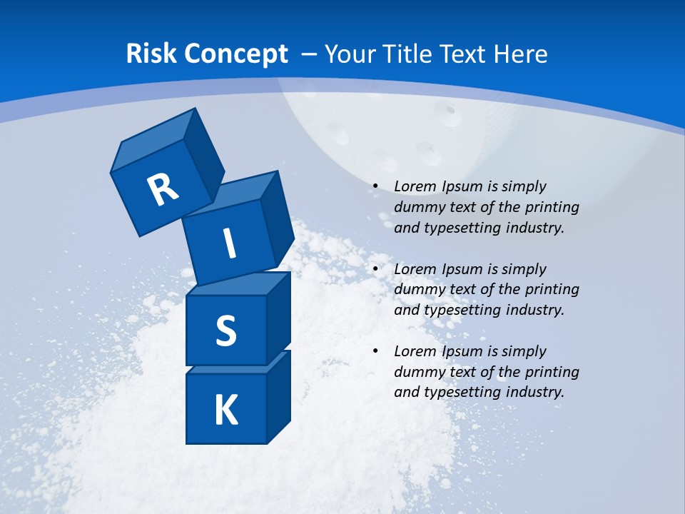 Spilled Baby Powder PowerPoint Template