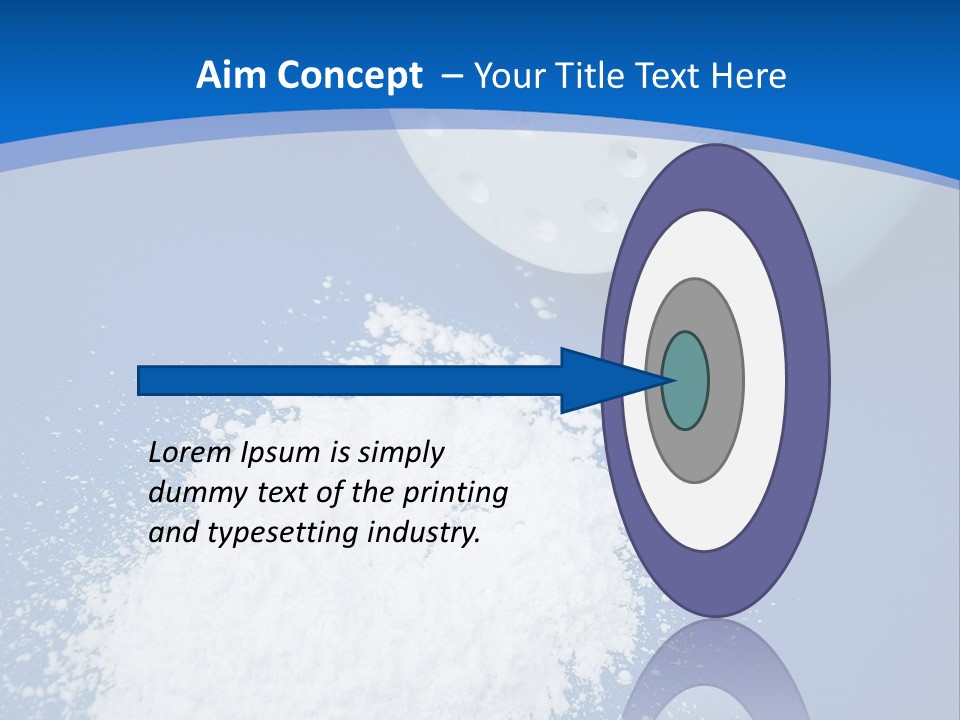 Spilled Baby Powder PowerPoint Template
