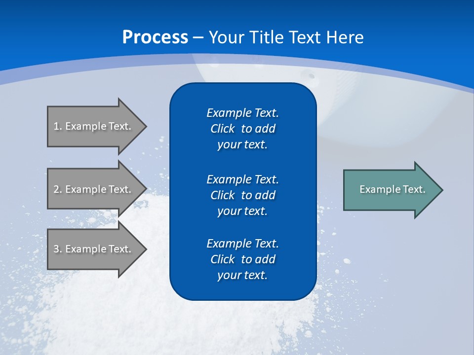 Spilled Baby Powder PowerPoint Template