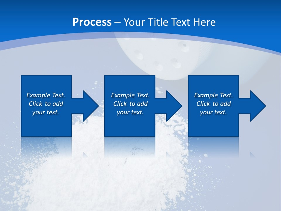 Spilled Baby Powder PowerPoint Template