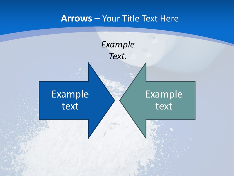 Spilled Baby Powder PowerPoint Template