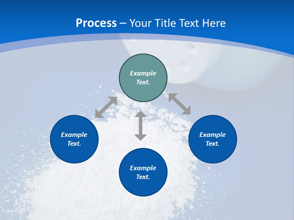 Spilled Baby Powder PowerPoint Template