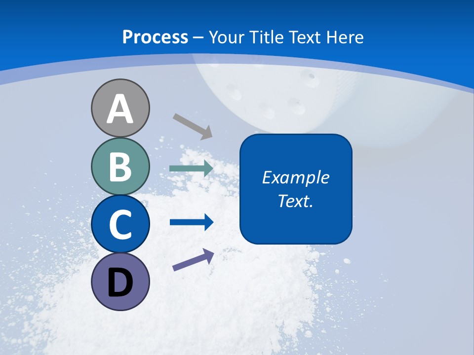 Spilled Baby Powder PowerPoint Template