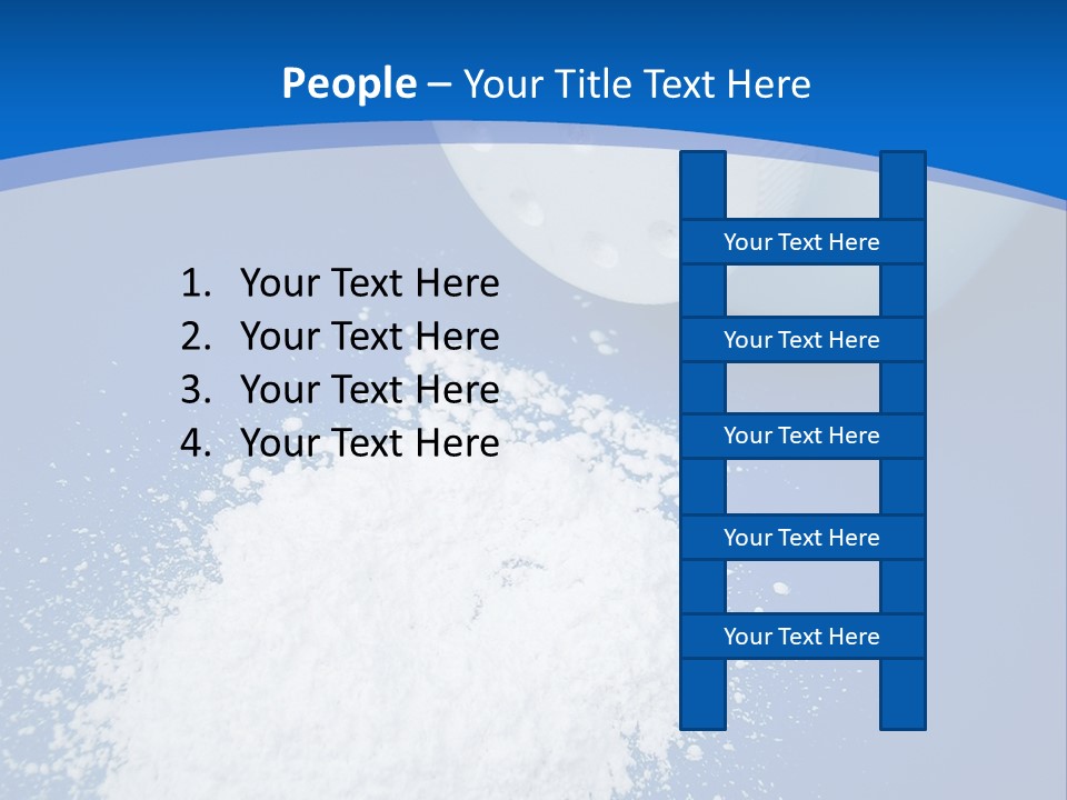 Spilled Baby Powder PowerPoint Template