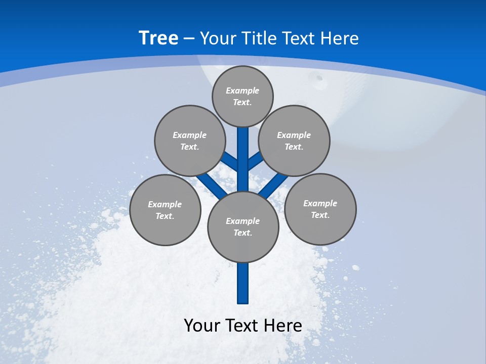 Spilled Baby Powder PowerPoint Template