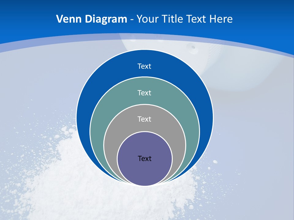 Spilled Baby Powder PowerPoint Template