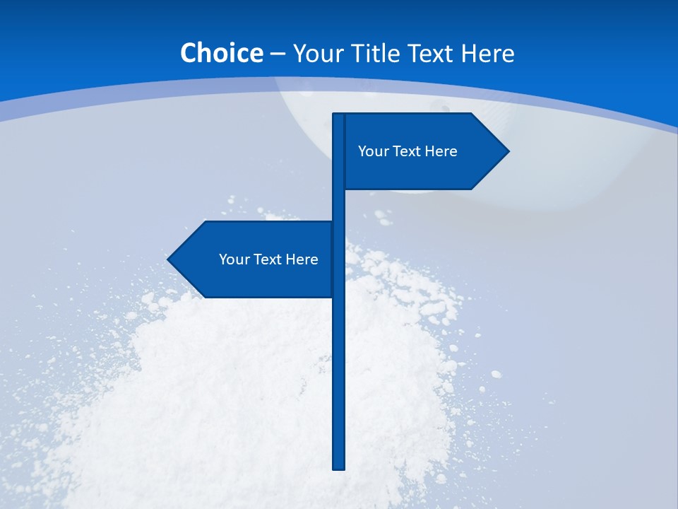 Spilled Baby Powder PowerPoint Template