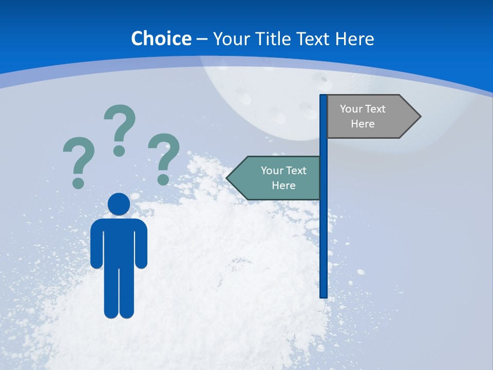 Spilled Baby Powder PowerPoint Template