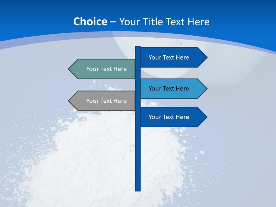 Spilled Baby Powder PowerPoint Template