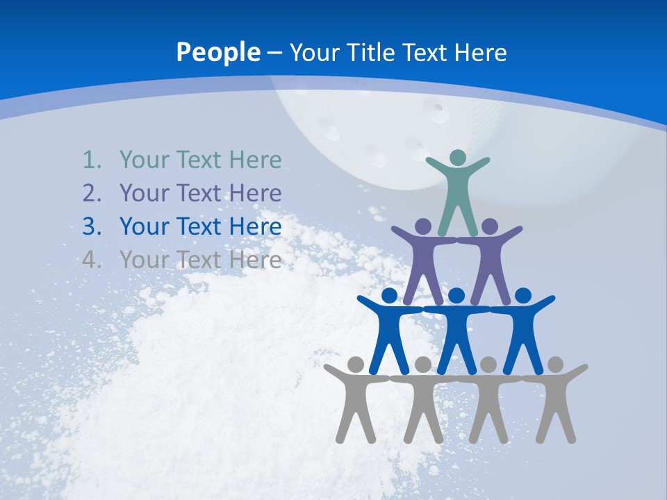 Spilled Baby Powder PowerPoint Template
