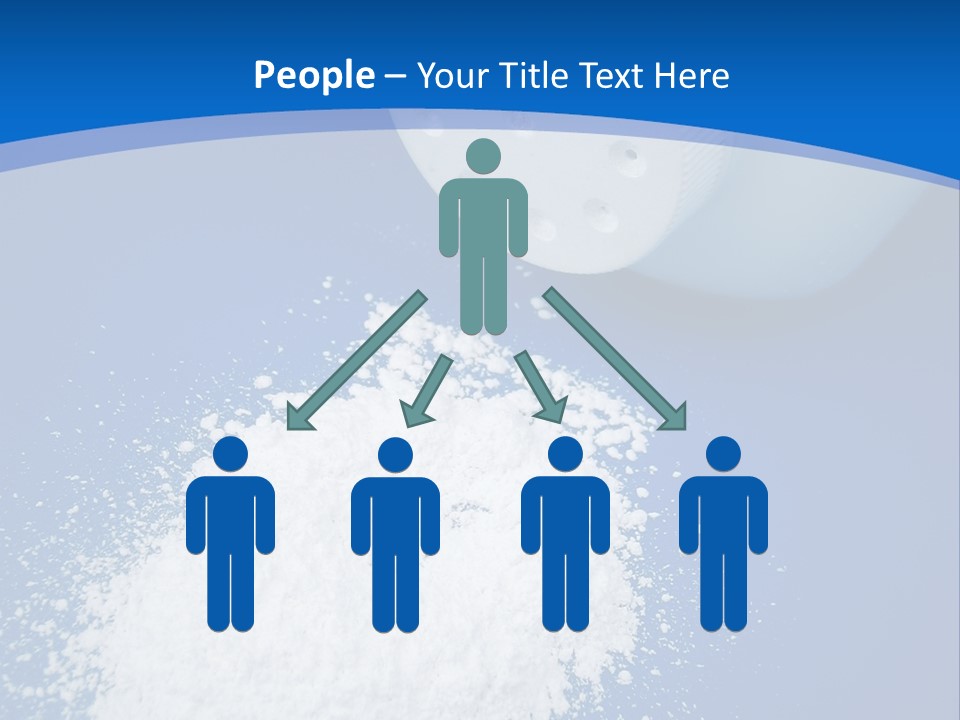 Spilled Baby Powder PowerPoint Template