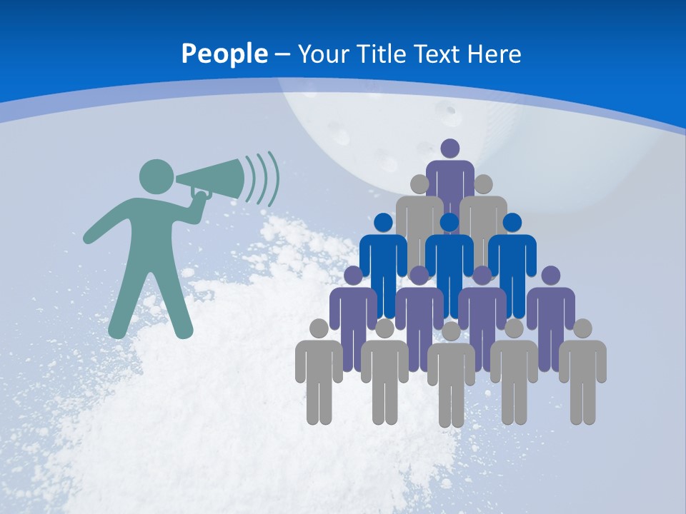 Spilled Baby Powder PowerPoint Template