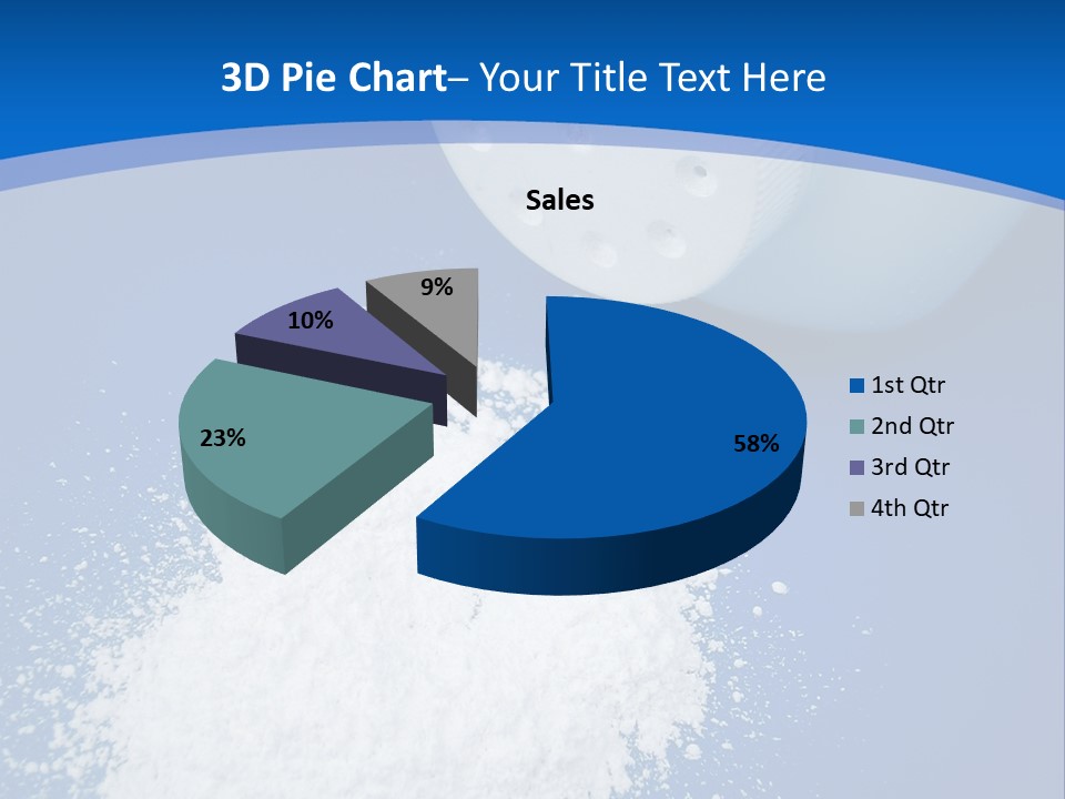 Spilled Baby Powder PowerPoint Template