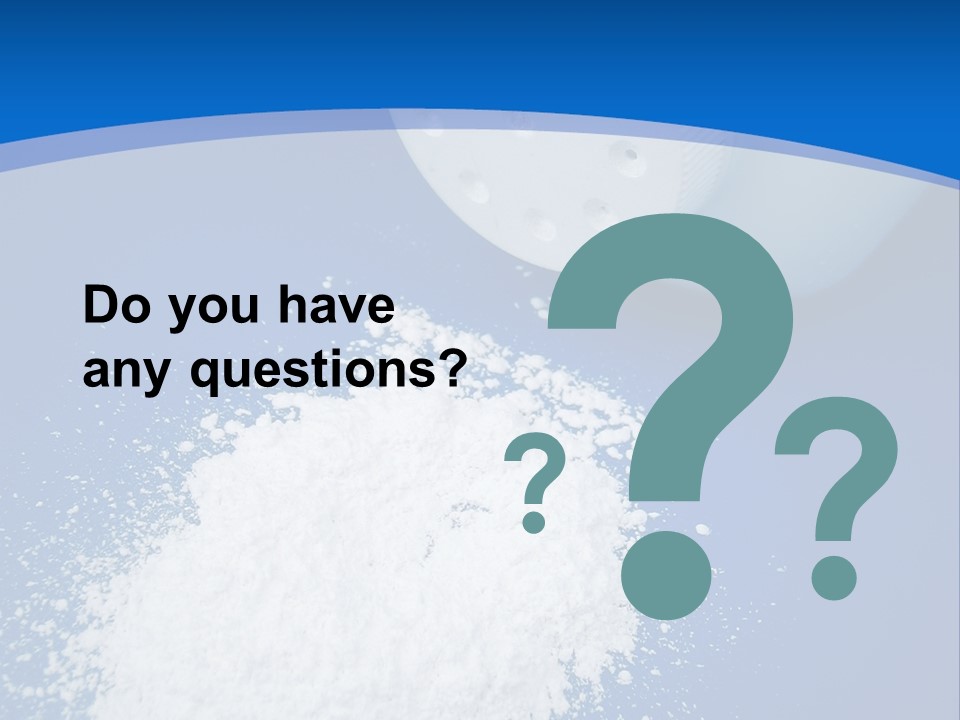 Spilled Baby Powder PowerPoint Template