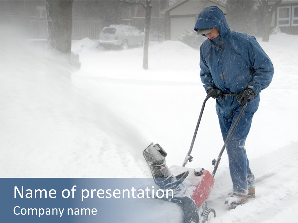 Snow Blower PowerPoint Template