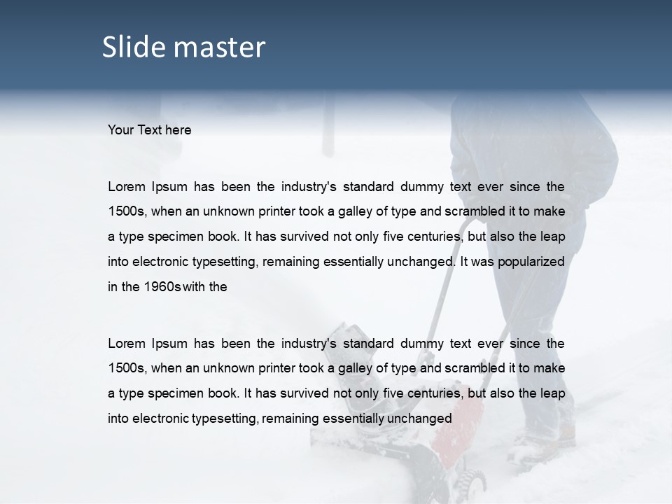 Snow Blower PowerPoint Template