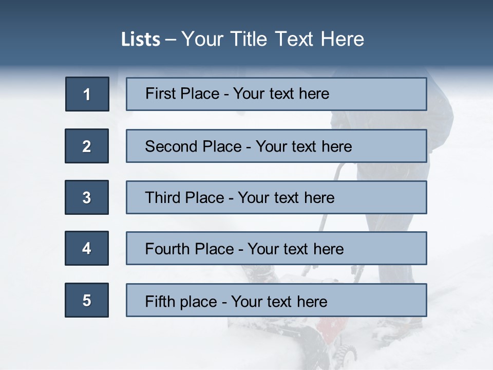 Snow Blower PowerPoint Template