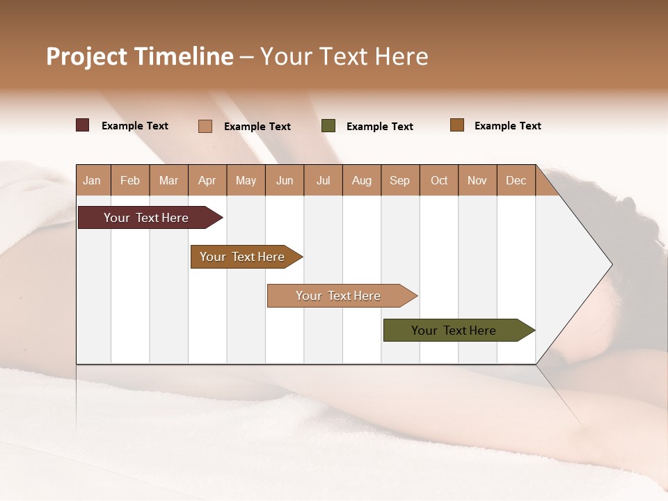 Beautiful Brunette Enjoying In Massage PowerPoint Template