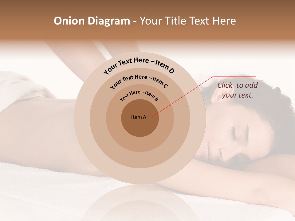 Beautiful Brunette Enjoying In Massage PowerPoint Template