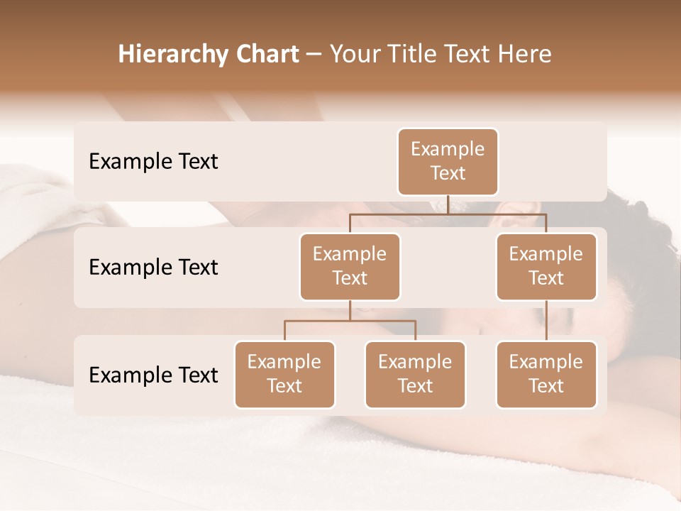 Beautiful Brunette Enjoying In Massage PowerPoint Template