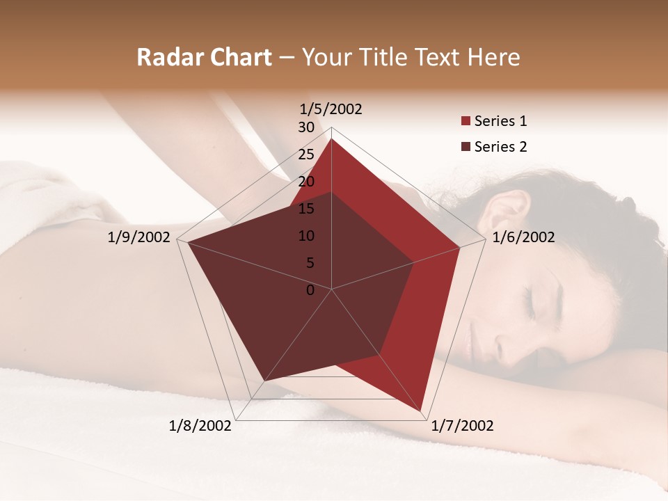 Beautiful Brunette Enjoying In Massage PowerPoint Template