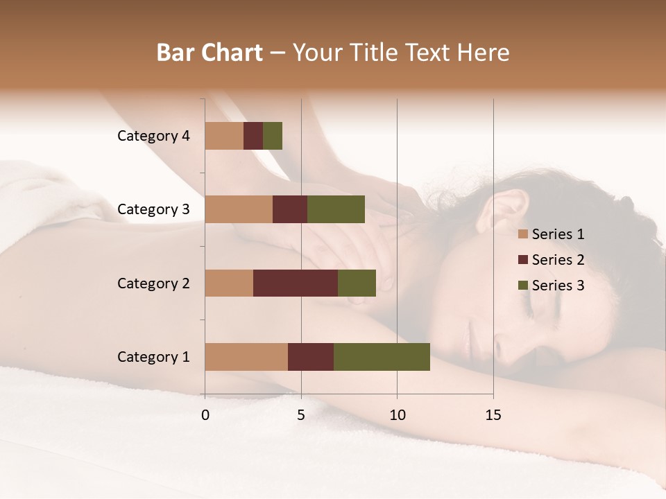 Beautiful Brunette Enjoying In Massage PowerPoint Template