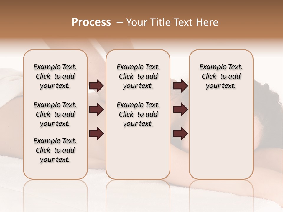 Beautiful Brunette Enjoying In Massage PowerPoint Template