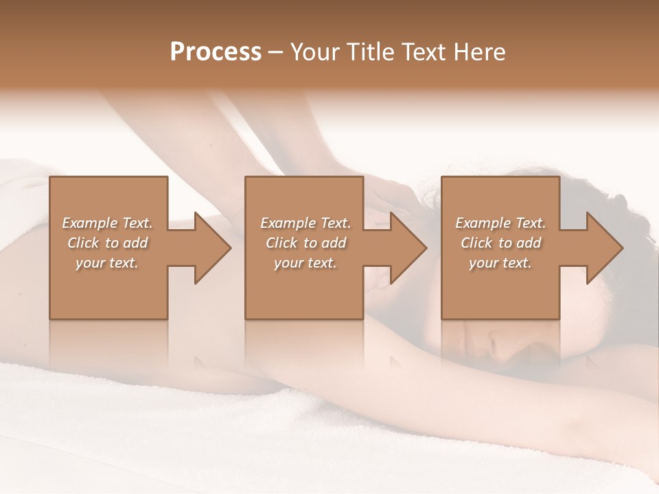 Beautiful Brunette Enjoying In Massage PowerPoint Template