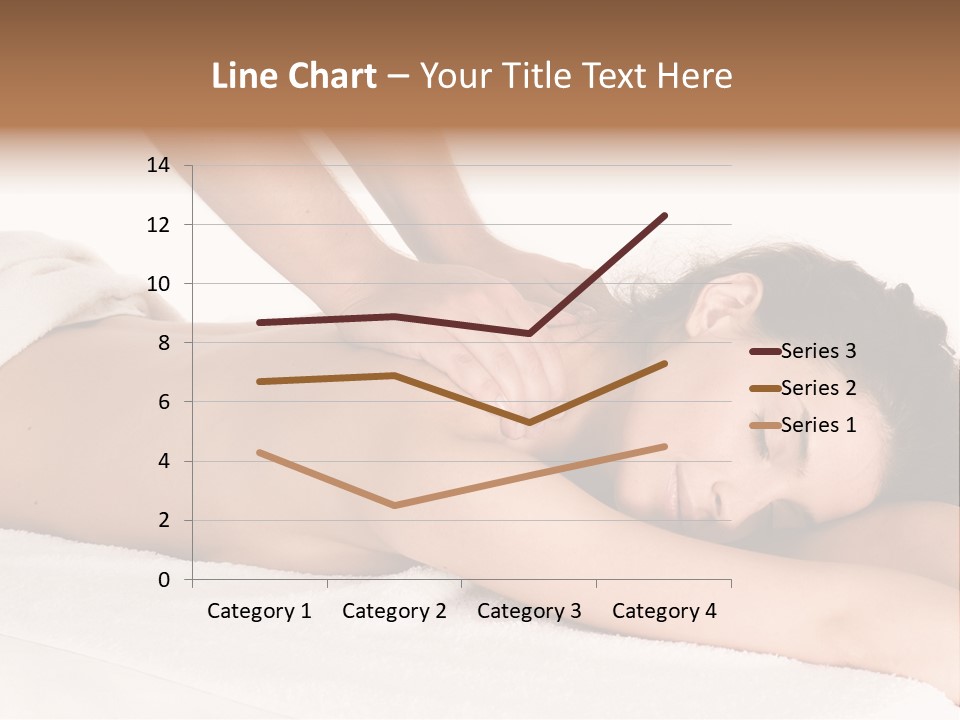 Beautiful Brunette Enjoying In Massage PowerPoint Template