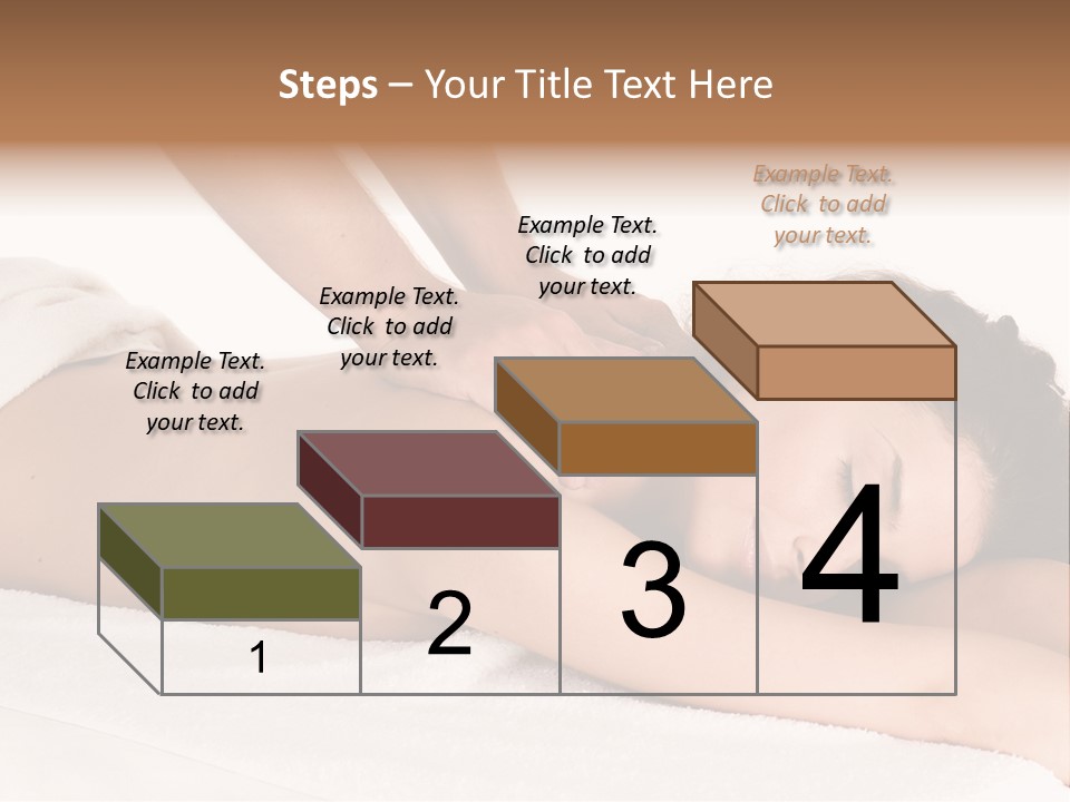 Beautiful Brunette Enjoying In Massage PowerPoint Template