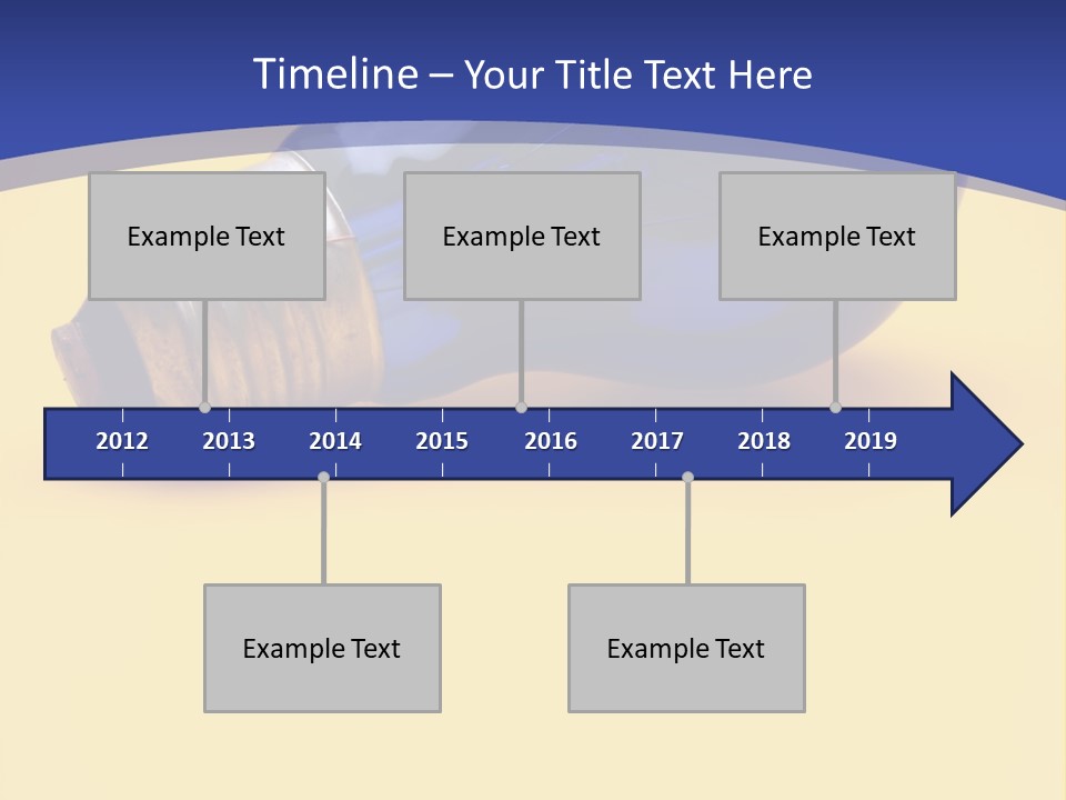 Dark Blue Electric Lamp On Yellow Background PowerPoint Template
