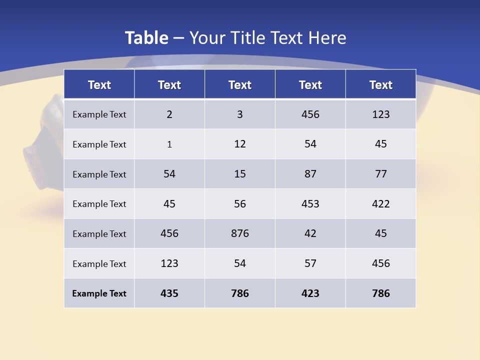 Dark Blue Electric Lamp On Yellow Background PowerPoint Template