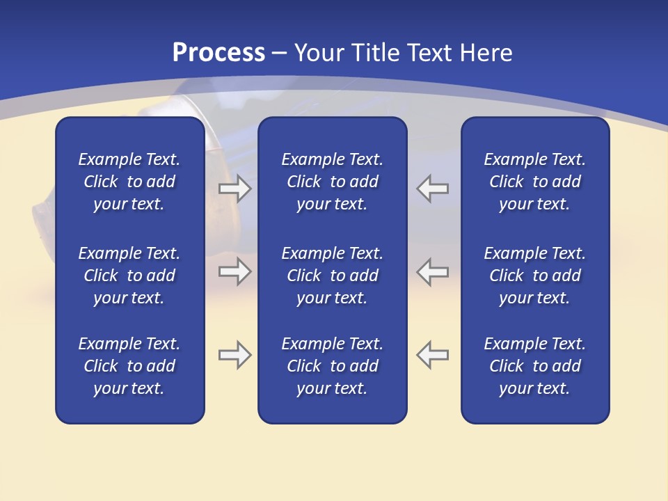 Dark Blue Electric Lamp On Yellow Background PowerPoint Template