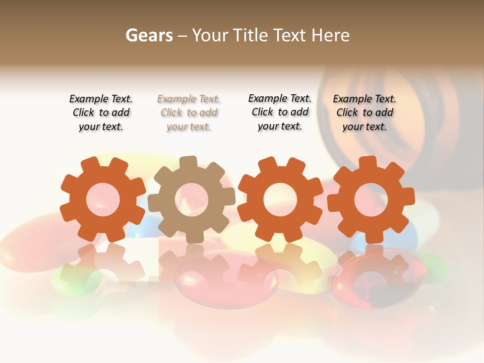 Pills Spilling Out Of Pill Bottle PowerPoint Template