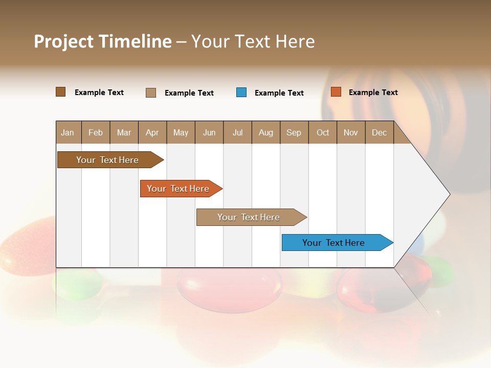Pills Spilling Out Of Pill Bottle PowerPoint Template