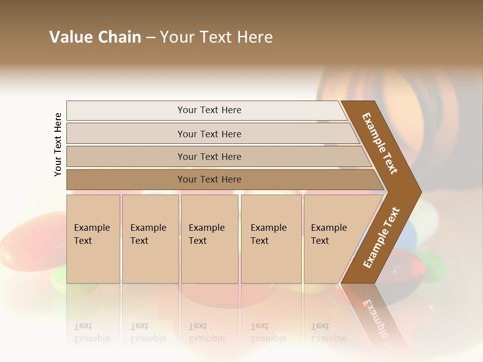 Pills Spilling Out Of Pill Bottle PowerPoint Template